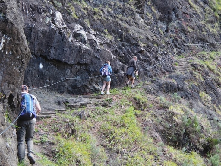 La montée vers la crête des deux fesses