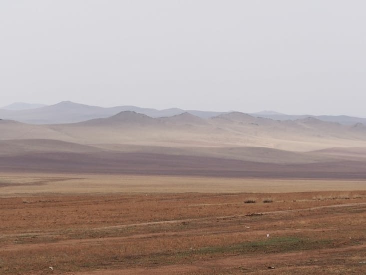 Paysage en direction de Karakorum
