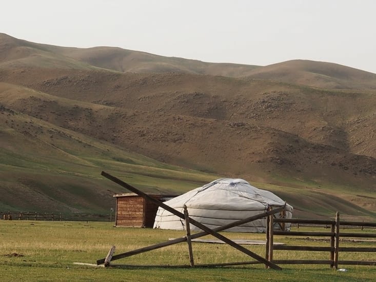 Yourte à l'entrée de la vallée de l'Orkhon