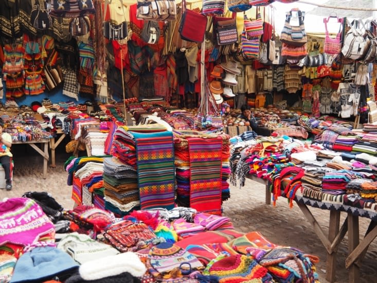 Le marché très coloré de Pisac