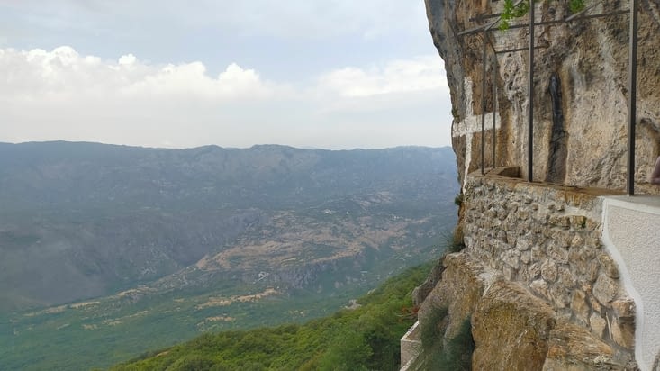 Vue depuis le haut du monastère