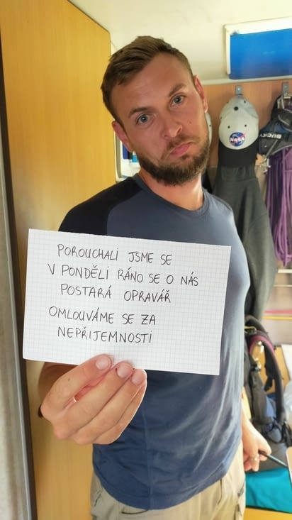 Petit message en tchèque (enfin on espère...)