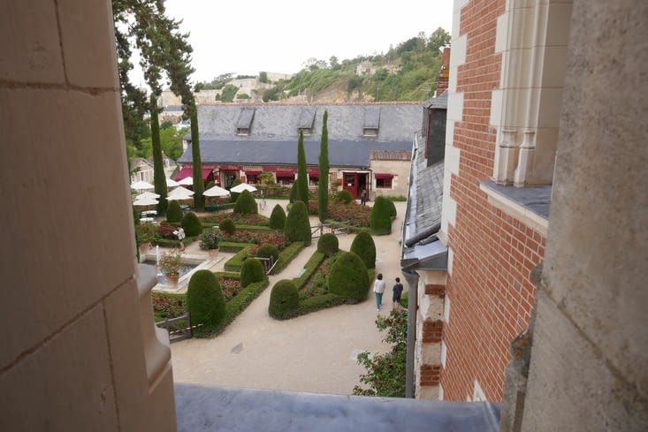 La vue du Château d'Amboise, de la chambre de Leonardo