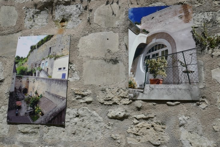 Rigolo cette expo photos de la ville sur les murs