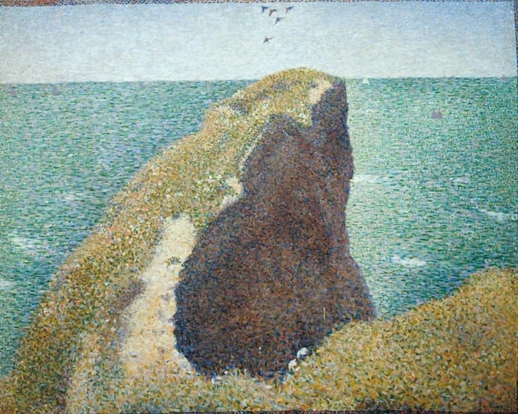 La pointe du Hoc vue par Georges Seurat