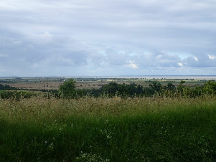 La Gironde vue du chemin pentu avant qu’il ne pleuve.