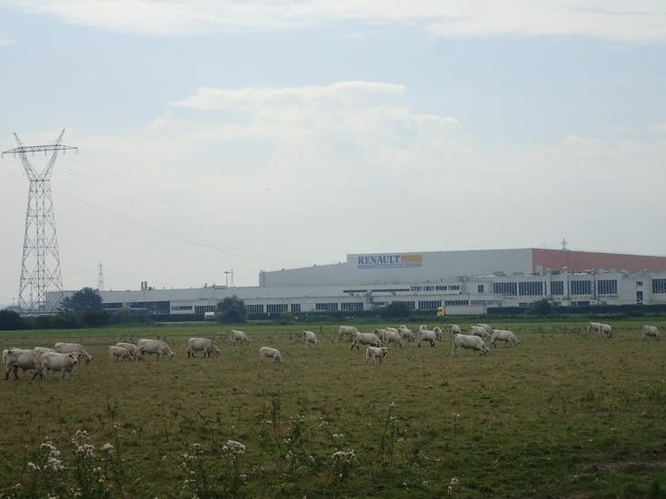 L'usine Renault à Sandouville.