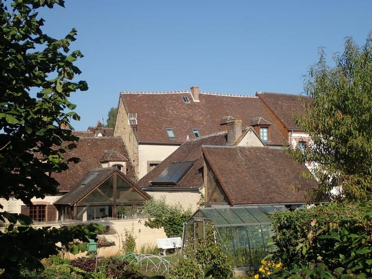 Les toits de Moutiers-au-Perche.