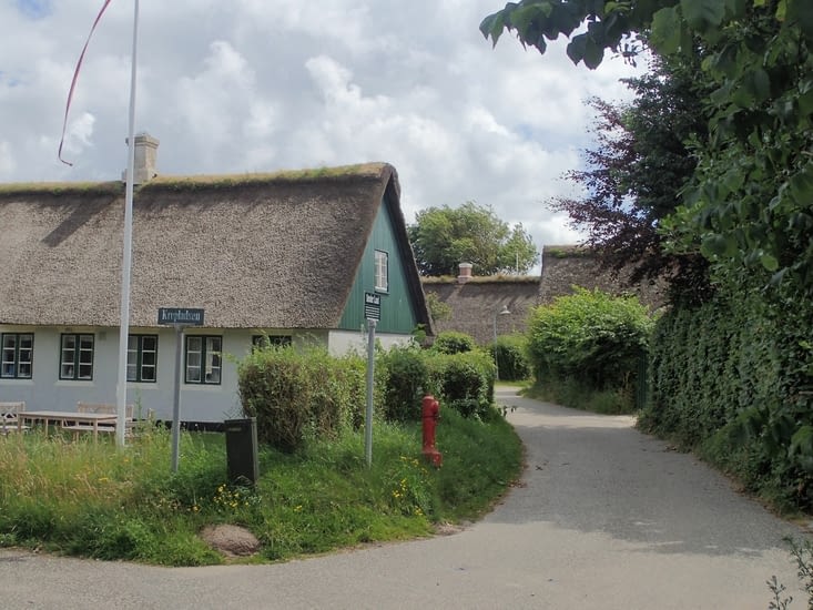 Les belles maisons du village de Sønderho, à la pointe de l'île.