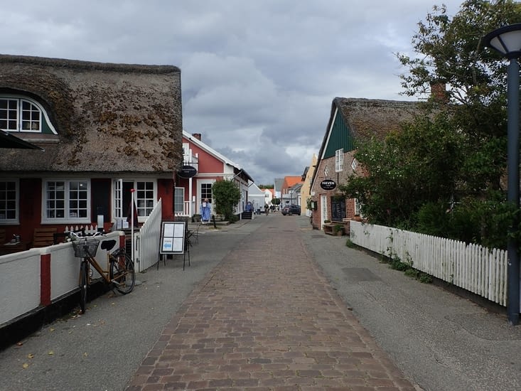 Les rues du village de Nordby.