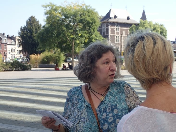Avec Viviane à Liège.