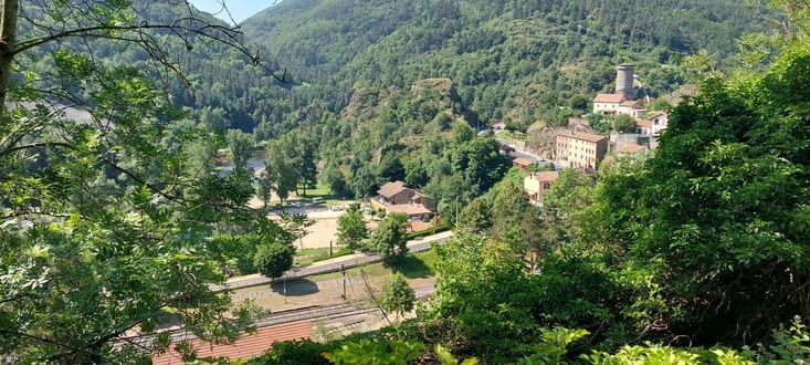 Après Rochegude,  descente assez rockn'roll sur Monistrol