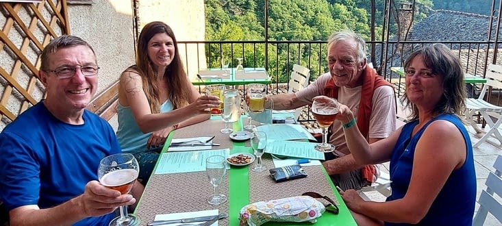 Souper pélerin avec Daniel, Solenne et Léopoldine