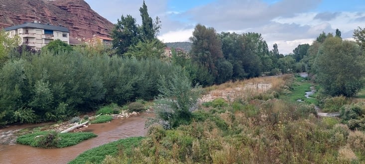 Najera, avant l'orage, ouf!