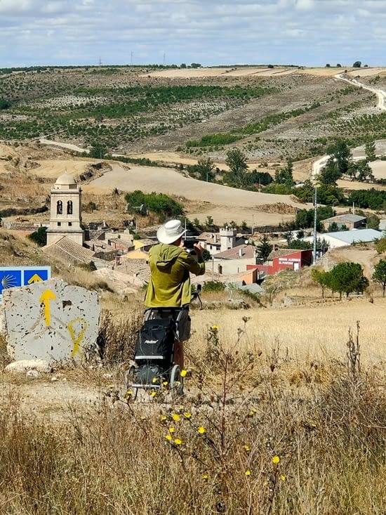 L'un des hospitallero m'a pris en photo hier.