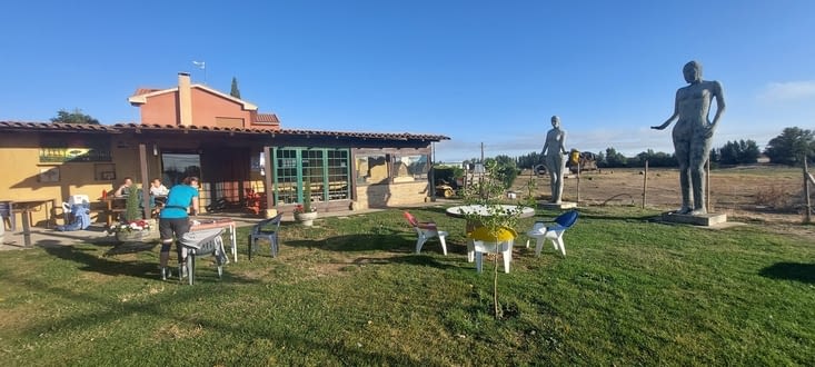 Première pause dans cette sympa albergue...