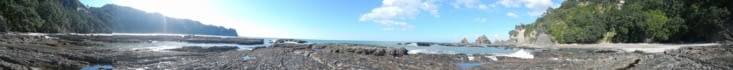 Panorama d'une crique a Ohope beach