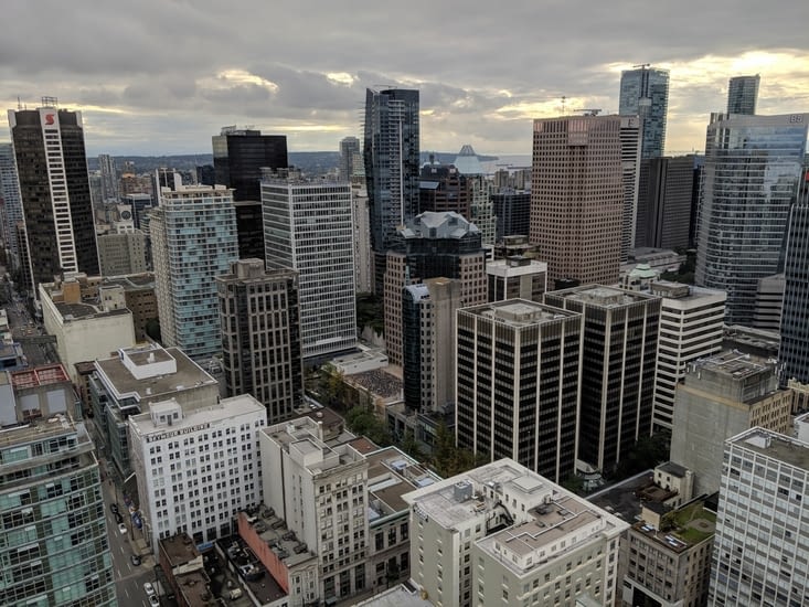 Vancouver vue d'en haut