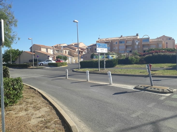 L'entrée de la commune de Frontignan, jumelée avec la ville italienne de Gaeta ;-)