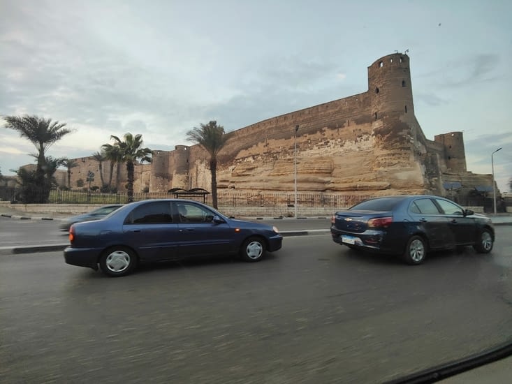 La citadelle de saladin vue de la route