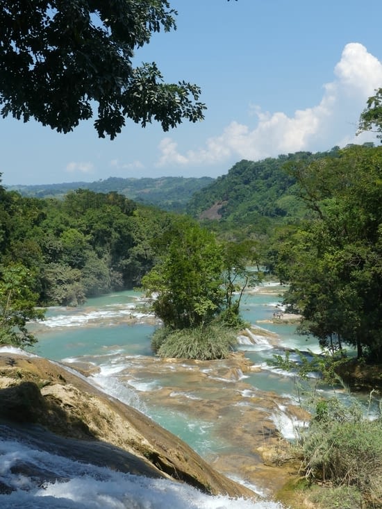 Vue depuis la cascade