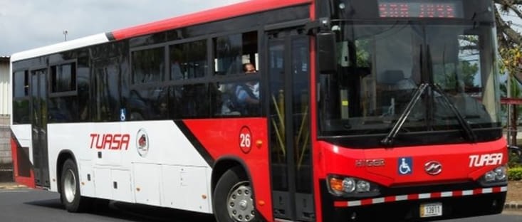 Exemple de bus Tuasa rouge