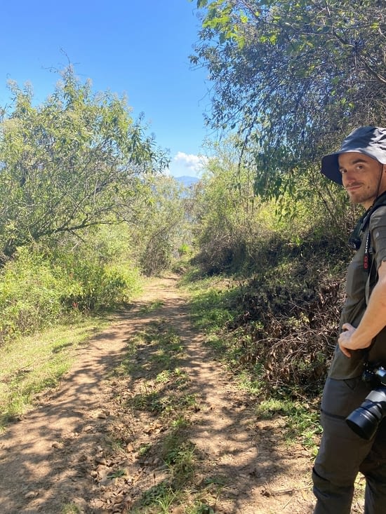 Le soleil se dévoile de plus en plus en descendant