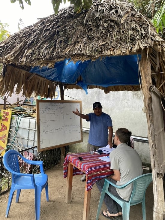 Benjamin et Clemente en plein travail