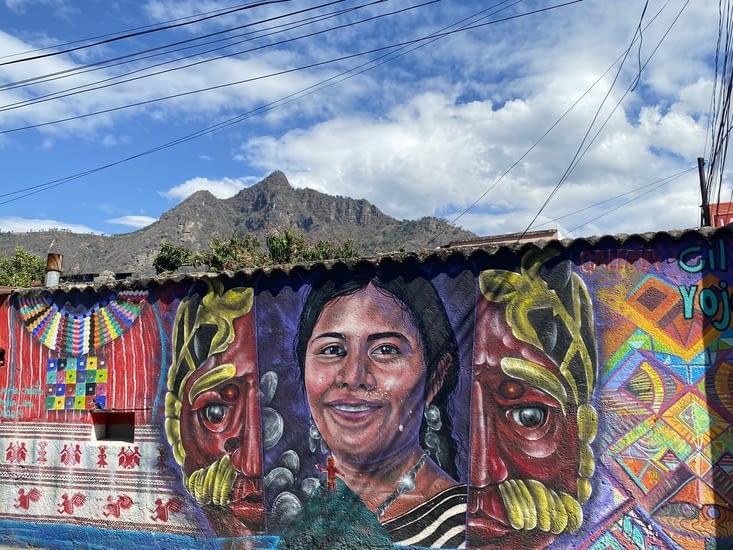 Street art y El Rostro Maya