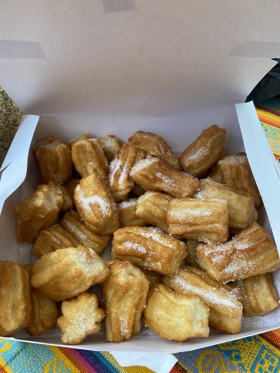 Les churros en arrivant…