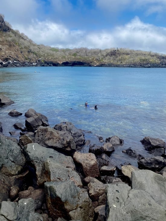 Agathe déjà dans l’eau