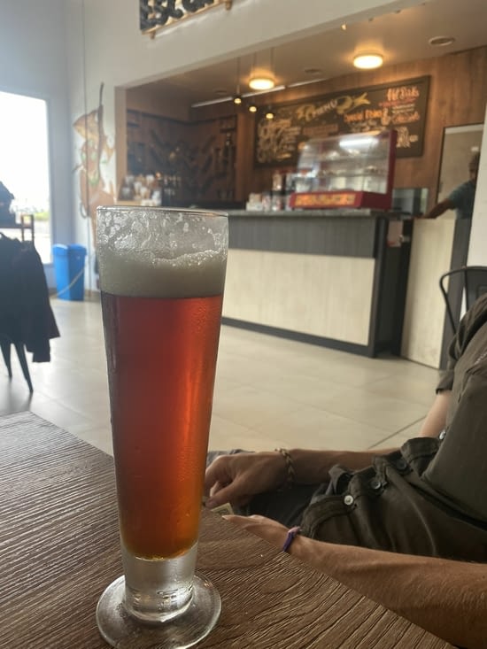 Bière locale à l’aéroport