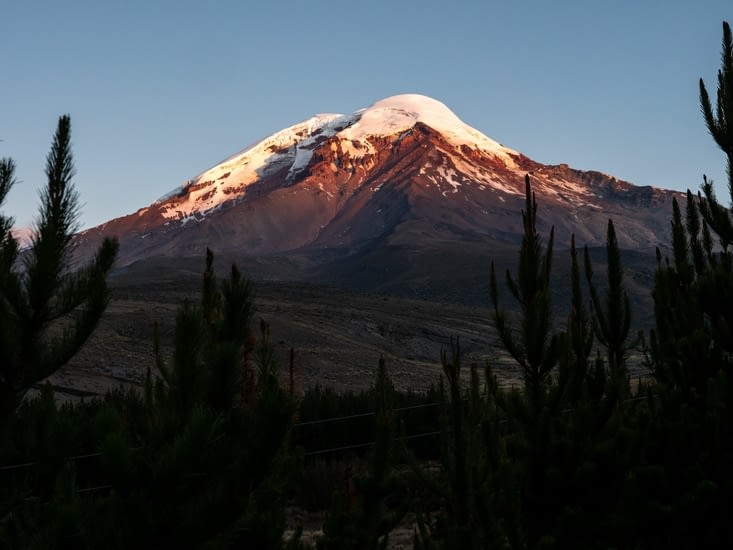 Le Chimborazo au soleil levant