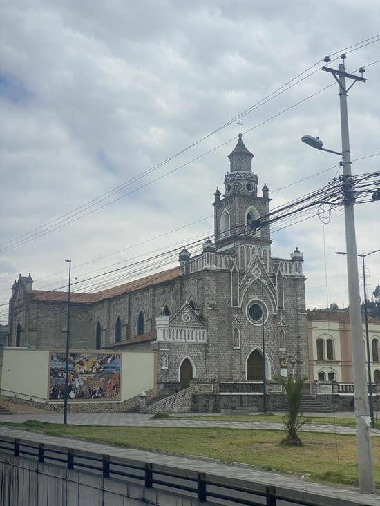 L’église de Latacunga, petit village sur la route