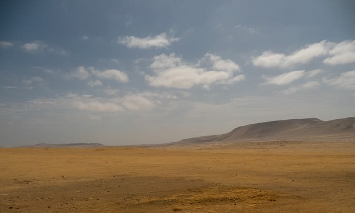 Coté pile : le désert