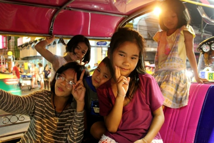 les futurs chauffeurs de tuk-tuk