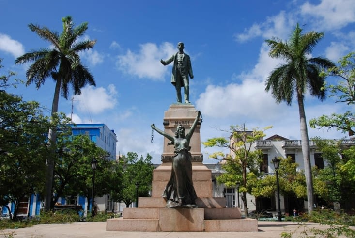 Parque de la libertad et sa statue de Jose Marti