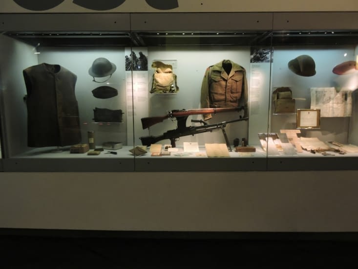 le musée évoque les guerres mondiales