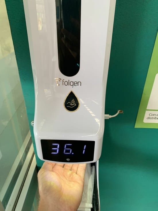 Gel et température à l’entrée des supermarchés