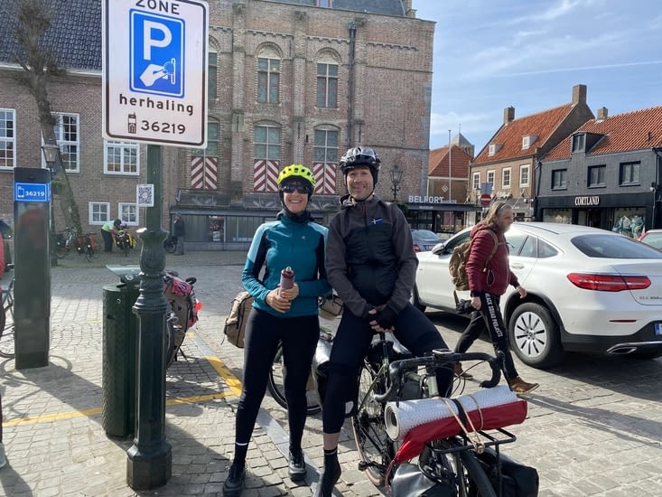 ... ce n’est pas le cas de notre ami cyclotouriste qui a roulé avec nous….