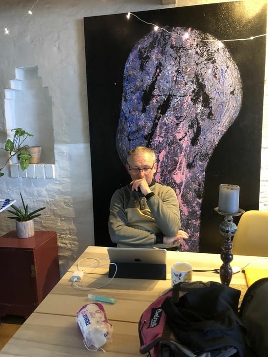 Et Ghislain en profite pour renouer un peu contact avec ses habitudes