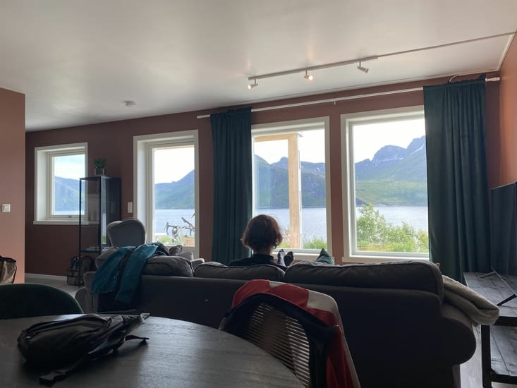 Et nous avons la chance de trouver le seul B&B du village, vue directe sur les montagnes