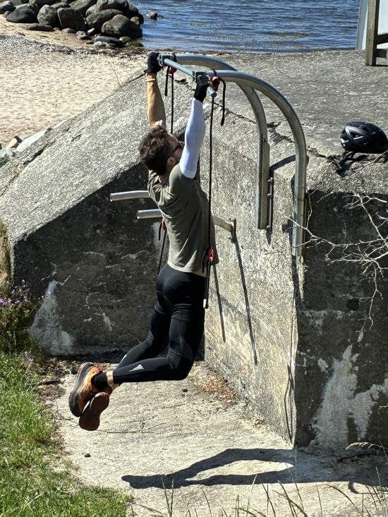 Mais c’est reparti et le jeune Antoine parfait sa forme physique.