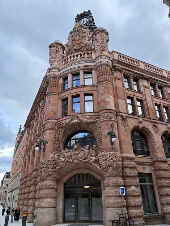 Fin de journée dans le quartier « art nouveau »