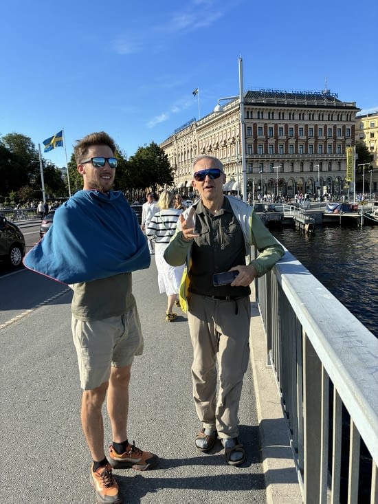Il fait encore beau à Stockholm, mais frais en fin de journée…