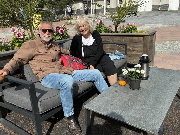 … et avons discuté avec deux aimables Suédois.