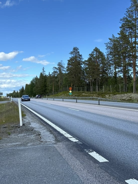 Ou …. en traversant des autoroutes….