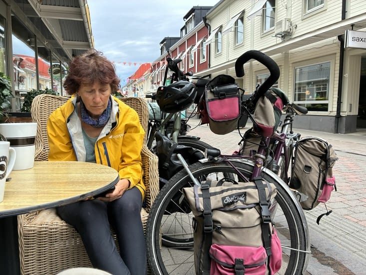 Roulons 25 kms pour prendre un premier café à Piteå.