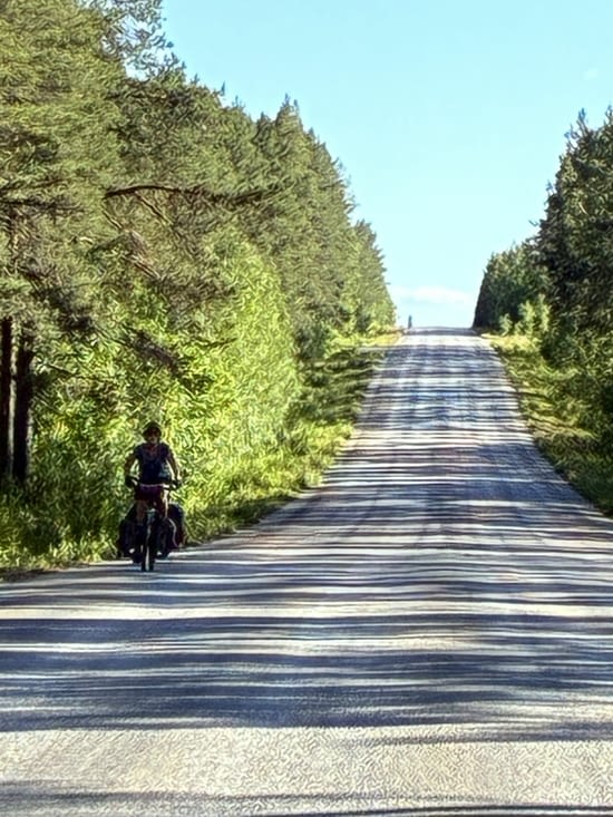 Et l’après-midi nous roulons, nous roulons….