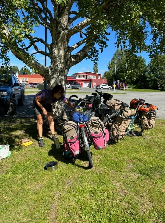 Puis dans le même village tranquille de Kågedalens, un peu à l’arrière de la route…